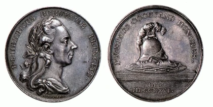 Schadow Gesellschaft Berlin: Prinz Heinrich, Medaille 1776 Schadow Gesellschaft Berlin: Prinz Heinrich, Medaille 1776