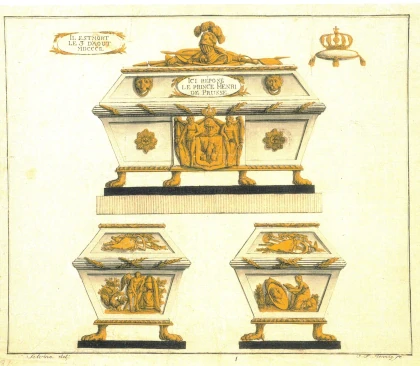 Schadow Gesellschaft Berlin: Prinz Heinrich, Rheinsberg, Sarg Schadow Gesellschaft Berlin: Prinz Heinrich, Rheinsberg, Sarg